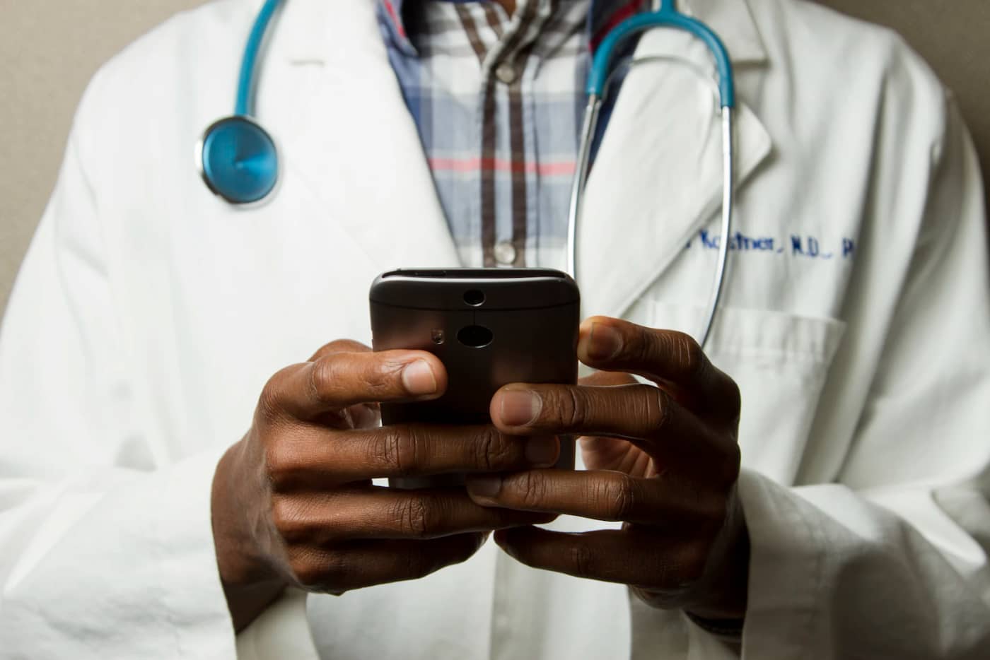 Healthcare professional using practice management software